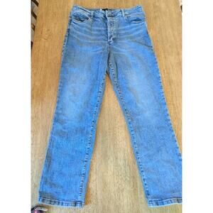Kut from the Kloth Rosa Jeans Womens 14 High Rise Straight Leg Distressed